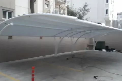 Branda kaplı otopark gölgeliği · 5