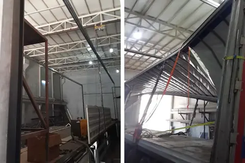Fabrika tadilat alanındaki dorse · 12