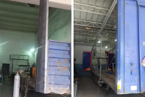 Fabrika tadilat alanındaki dorse · 10